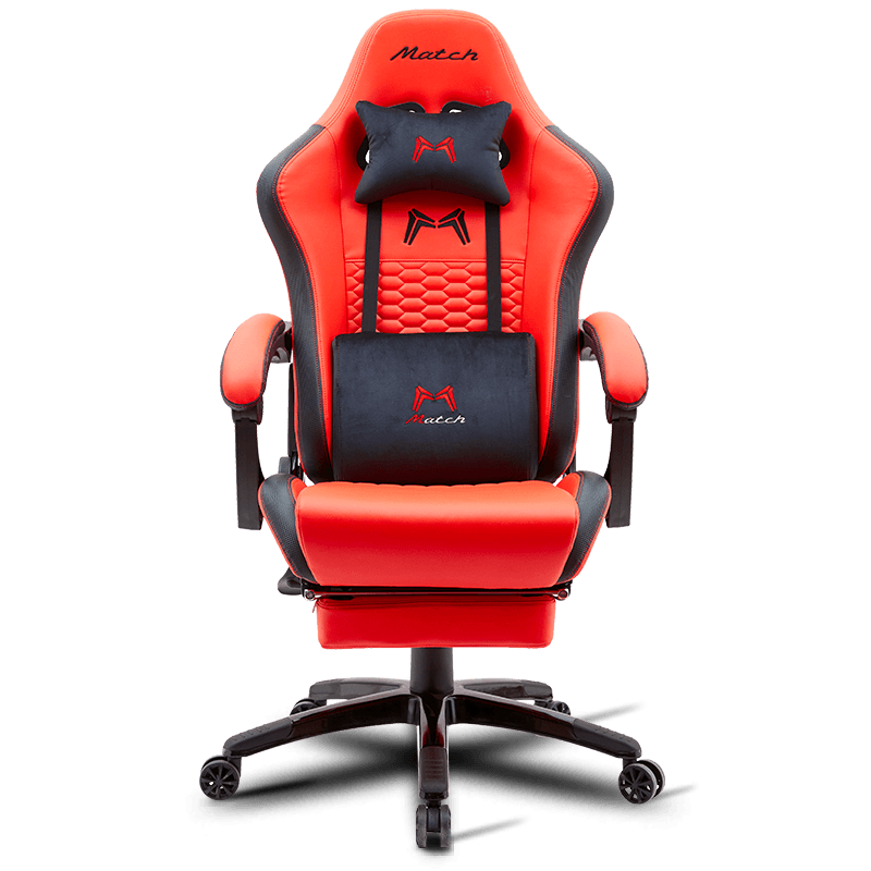 MC-6641B كرسي ألعاب مريح من الجلد الصناعي مع مسند للقدمين